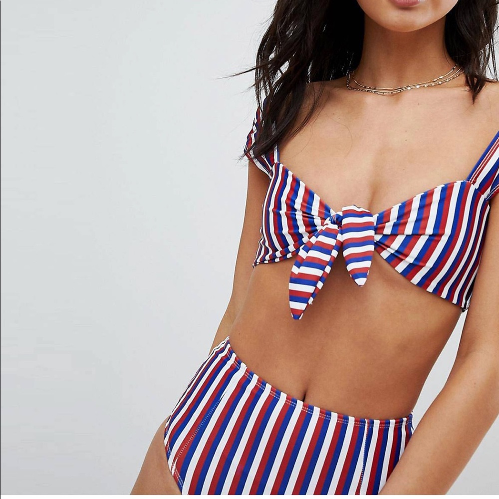 Motel rocks grifin triple stripe swimsuit sz XS/S